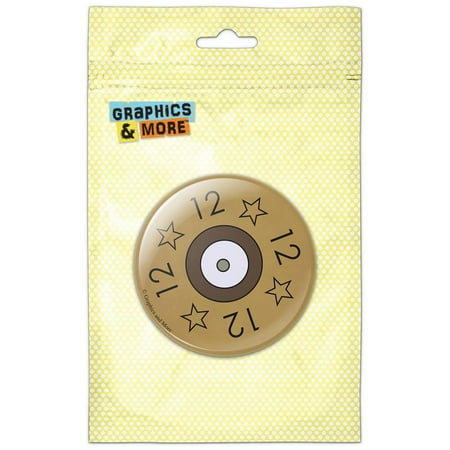 

12 Gauge Shell Drawing Refrigerator Button Magnet