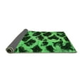 thumbnail image 2 of Ahgly Company Indoor Rectangle Abstract Green Modern Area Rugs, 2' x 3', 2 of 4