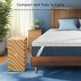 thumbnail image 2 of Dyfun Twin XL 4 Inch Gel Memory Foam Mattress Topper, Medium Firm Support with Cooling Non-Slip Cover, 2 of 8
