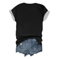 thumbnail image 5 of KDDYLITQ Womens United States 250th Anniversary Tshirt July 4th American Flag V Neck Tees Causal Red White and Blue 4th Of July Tops Usa Flag 2026 Short Sleeve Blouses Black L, 5 of 5