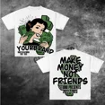 thumbnail image 5 of T-Shirts Graphiques Imprimé Argent Américain Y2k Rétro Manches Courtes Col Rond Coton Mode Urbaine Gothique Vêtements pour Femmes, 5 of 5