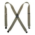 thumbnail image 1 of CTM®  Elastic with Anti Slip Pin Clip 1 1/2 Inch Solid Suspenders (Men's), 1 of 1
