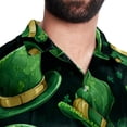 thumbnail image 5 of Saint Patrick's Day Men's Hawaiian Button Down Printed Short Sleeve Summer Beach Shirts, 5 of 6