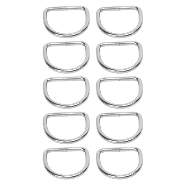 316 ANILLO DE ACERO INOXIDABLE, ANILLO D DE ANILLO DE HEBILLA MARINA D PIZAS DE REPRARACIÓN DE SOLDURA SIN COSTURA 10 PC Para Kayak