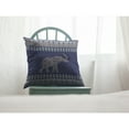 thumbnail image 3 of Paisley Elephant Indoor/Outdoor Broadcloth Fabric Pillow in Blue 18x18, 3 of 9