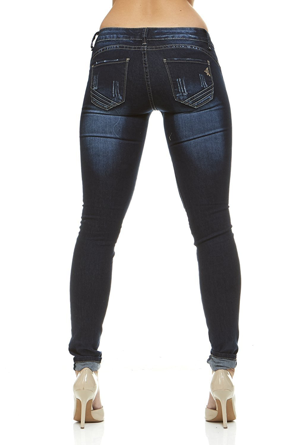 Classic 5 Pocket Slim Fit Skinny Stretch Jeans For Women Plus Size 4 ...