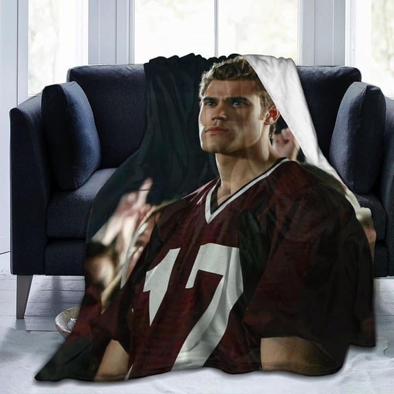 Stefan Salvatore Fleece Blanket Throw Blanket for Couch - Cozy Luxury Bed Blanket Microfiber and Throws for Sofa