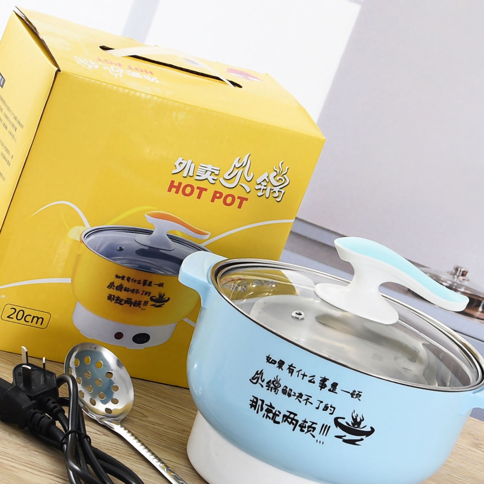 Electric Cooking Pot Mini Hot Pot Electric Cooking Pot 1.8L 400 To 800W