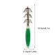 thumbnail image 5 of Anzuelos de plantilla de calamar de tres capas Eficaz para evitar el desacoplamiento Girar noctilucente ABS Acero de alto carbono Duro y afilado Paraguas Gancho Señuelos Verde 1pcs, 5 of 7