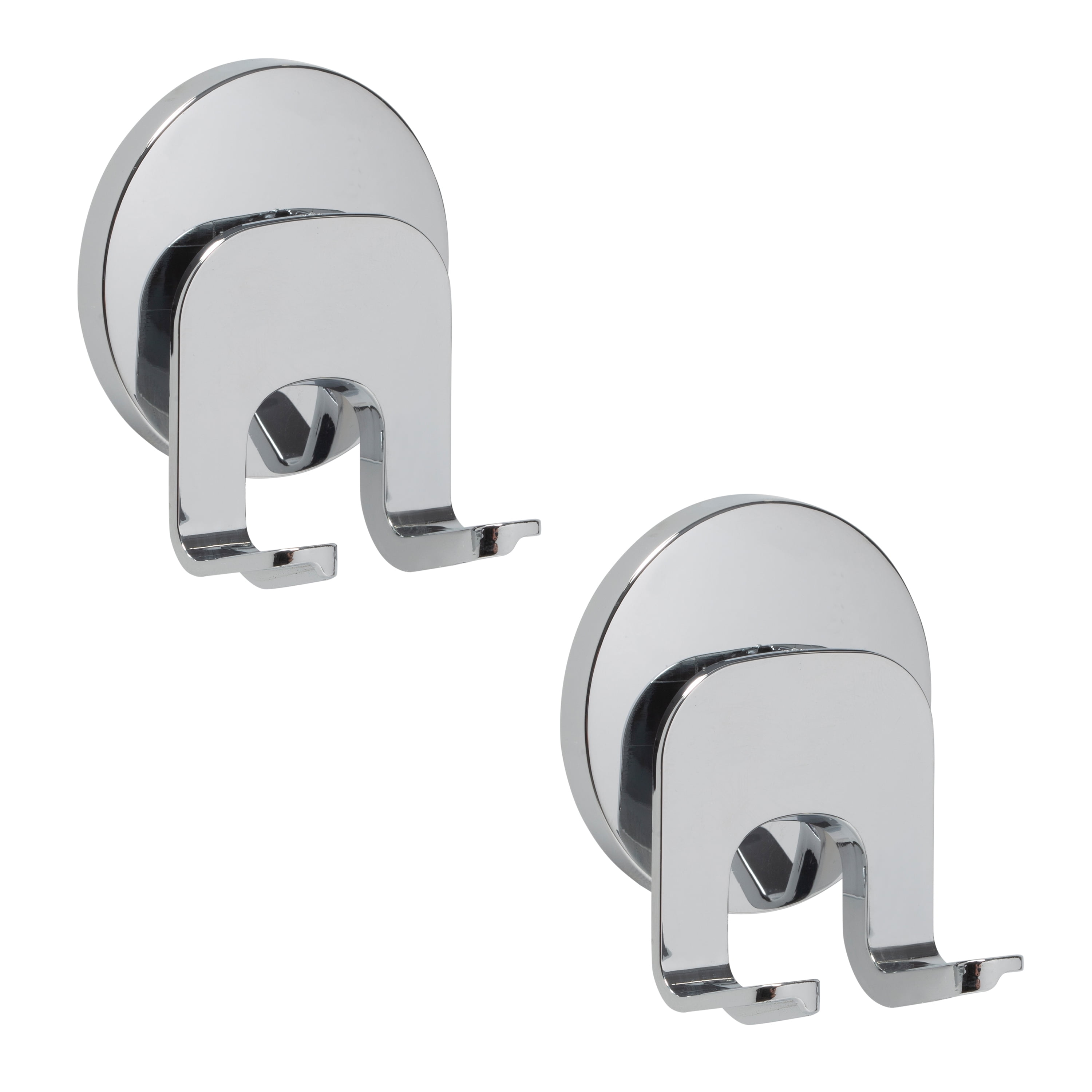 Bath Bliss 2 Pack Gel Suction Razor Holder in Chrome