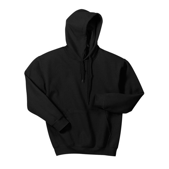 Hooded Pullover Sweat Shirt Heavy Blend 50/50 by Gildan (Style 18500) XXL Black