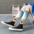 thumbnail image 5 of Naloa Surfing Cat Sun Knee Socks, High Socks Long Stretchy Sock Women Knee High Stocking, Long Socks for Women, 5 of 6