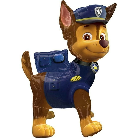 Paw Patrol Chase Dog Mylar Foil 24" High Air Filled Decoration