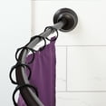thumbnail image 1 of Zenna Home NeverRust Rustproof Dual Mount Curved Stall Shower Rod, 32" to 40", Oil Rubbed Bronze, 1 of 15