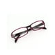Lady Black Purple Plastic Frame Full Rims Clear Lens Plain Glasses Spectacles – image 2 sur 2