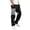 Gray, variant on Mens Cargo Pants Elastic Waist Drawstring Joggers Patchworked Workout Sweatpants With Pockets S-3X Blue