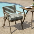 thumbnail image 3 of ARDEN Outdoor Seat Cushion, 21 x 21, Water Repellent, Fade Resistant 21 x 21, Neutral Aurora Damask, 3 of 11
