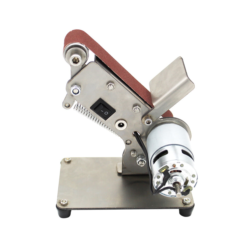 KKmoon Folding Belt Sande Belt Type Sand Belt Machine Mini Electric Grinder Small Grinding Wheel Machine,795 Motor