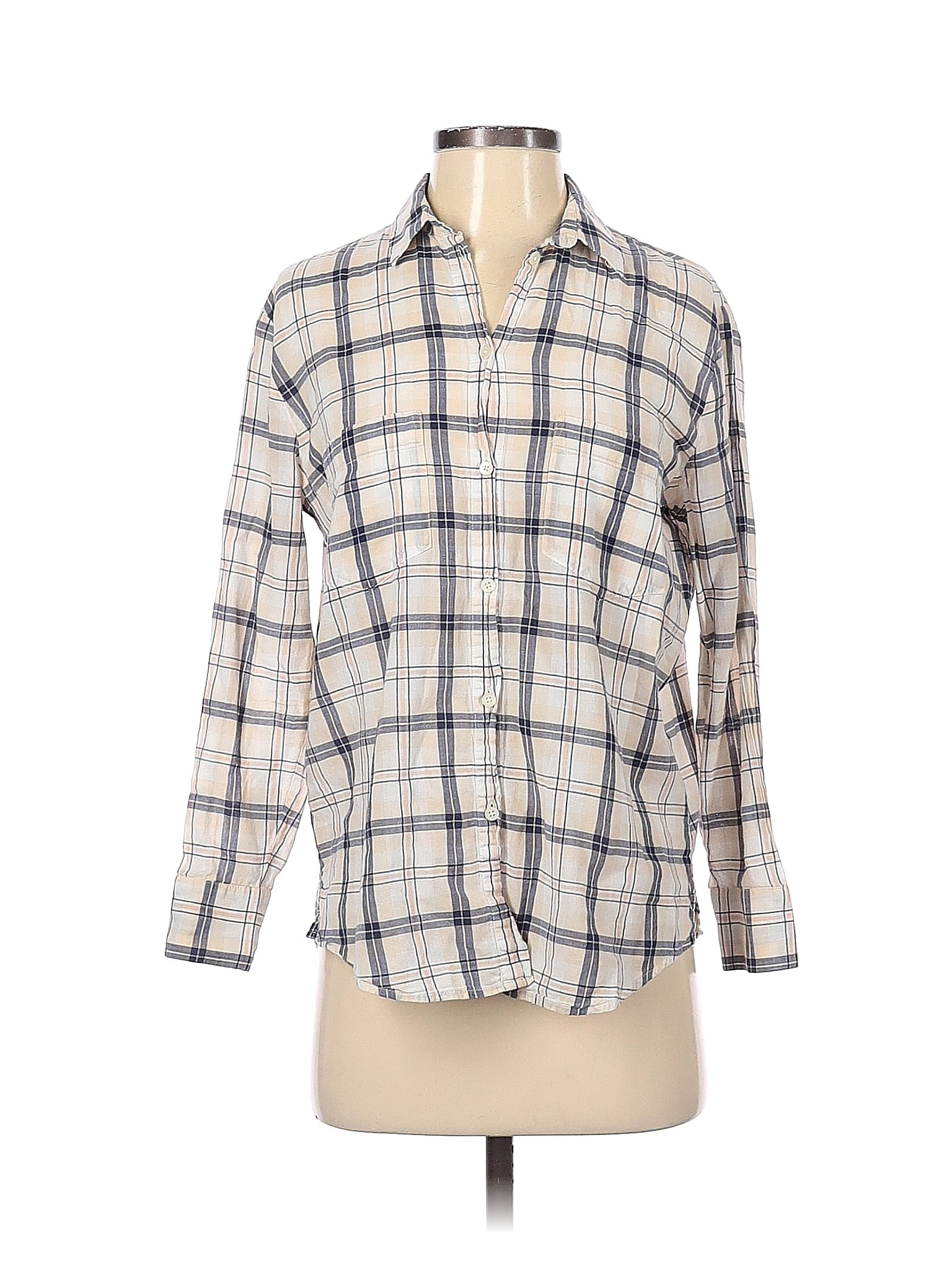 Pre-Owned Madewell Women's Size Xxs Long Sleeve Button-Down Shirt -  Walmart.com