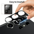 thumbnail image 5 of [3 Pack] Camera Lens Protector for Samsung Galaxy S22 Ultra, Tempered Glass Camera Protector Back Lens Cover Ultra HD 9H Hardness Anti-Scratch, Case Friendly, Easy to Install [No Affect onNight Shot], 5 of 7