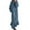 Blue, variant on Sngxgn Women Sleeveless Deep V Neck Loose Plain Long Maxi Casual Dress(Black,M)