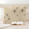thumbnail image 3 of Floral Outdoor Waterproof Pillow Covers, Spring Flower Decorative Square Throw Pillowcase Sofa Cushion Sham for Patio/Couch/Chair, 16"x16" 2 Pack, 3 of 8