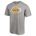 thumbnail image 2 of Men's LeBron James Heathered Gray Los Angeles Lakers #6 Playmaker Name & Number T-Shirt, 2 of 3