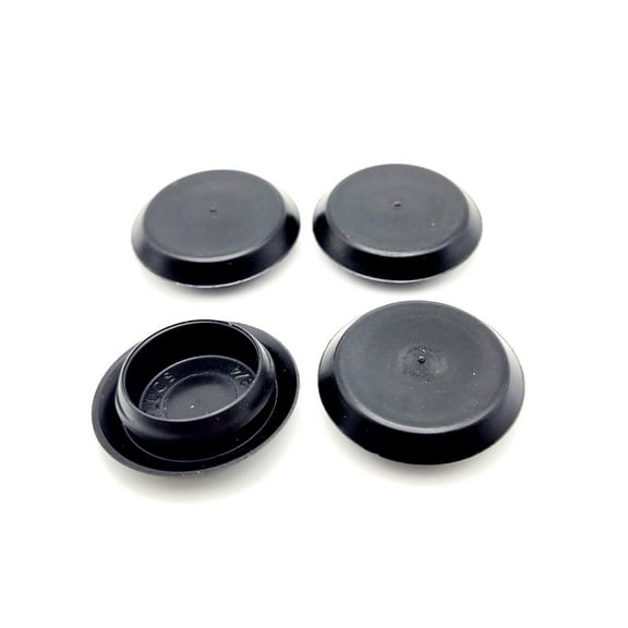 3/4" Auto Truck Bumper Plugs Black Sensor Hole PE Cover 1" Top 12 Pack