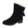 thumbnail image 1 of Botas de mujer, botas cortas, botas de algodón, botas de punta redonda y suela plana, botas de nieve hope, 1 of 6