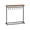 Black-8 Hooks, variant on ELYKEN 15.8"W Christmas Stocking Holder Stand, Iron&MDF Shelf, Walnut