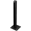 CRL PSB5CBL Black Steel Stanchion for 135 Degree Rectangular Center Posts