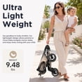 thumbnail image 3 of QPlay Ultra Lightweight Travel Stroller for Ages Baby 6 Months to 4 Years Old, Toddlers Umbrella Stroller with One-Hand Fold, Reclining Seat, Airplane Carry-on Size– 9.48lbs, 3 of 11
