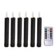 thumbnail image 3 of 6x Velas de pilar LED Velas sin llama Velas eléctricas de mecha 3D Velas con ventana Velas Luz para sala de estar Dormitorio Fiesta Hogar negro, 3 of 7