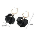 thumbnail image 6 of Lifetechs 1 Pair Rose Petal Drop Earrings Long Style Exaggerated Dangle Earrings Bright Color Earrings Jewelry Accessories, 6 of 8