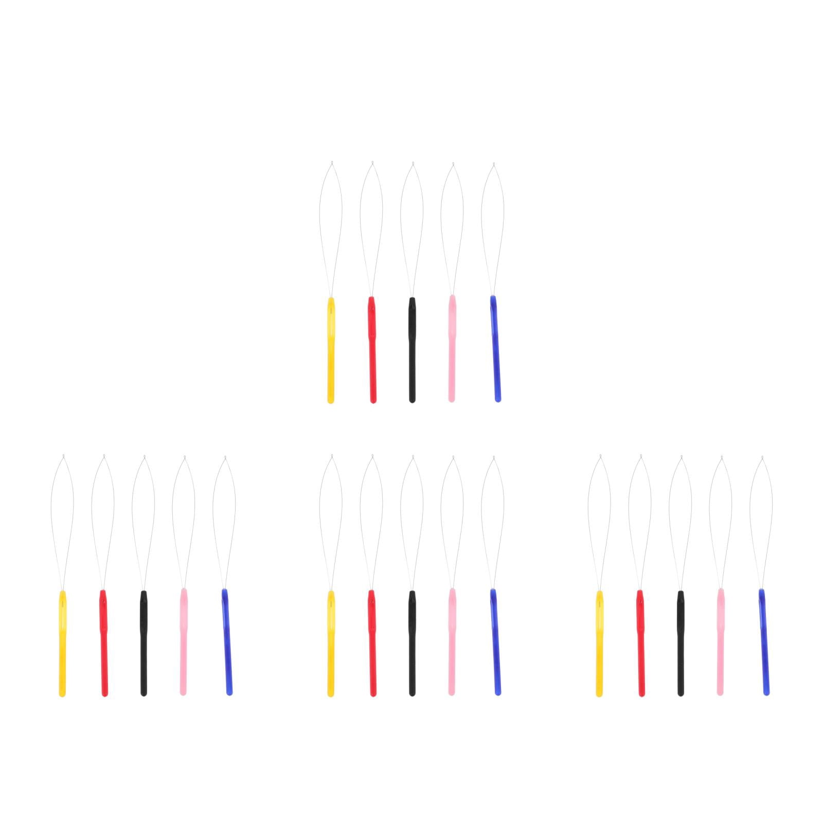 HOMEMAXS 20 Pcs  Stainless Dreadlock Crochet Braids Hooks Wig Crochet Hook Dreadlocks Crochet Needles