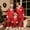 Kids, variant on Red Family Christmas Pajamas Matching Sets Satin Long Sleeve Holiday Lounge Soft Xmas Silk Pjs Men Women Two Piece Sets