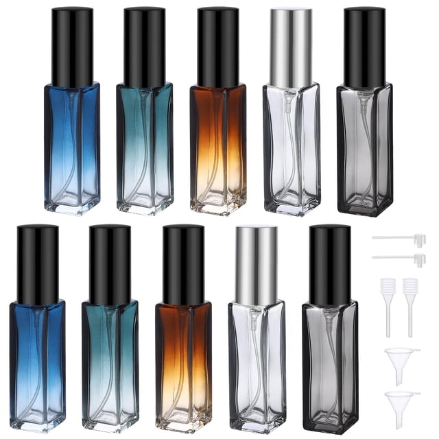 Atomizador de perfume Segbeauty, botella de vidrio recargable de 10 ml, 10 unidades