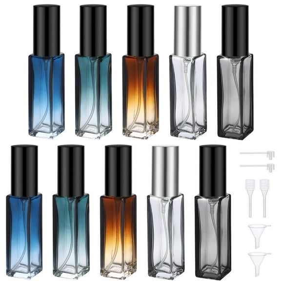 Atomizador de perfume Segbeauty, botella de vidrio recargable de 10 ml, 10 unidades