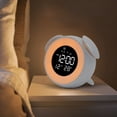 thumbnail image 3 of Advancent Reloj despertador con música Led, calendario, luz de repetición, mesita de noche Digital, dormitorio, dibujos animados, relojes de sueño Electrodomésticos Blanco Advancent HA083590-01B, 3 of 6