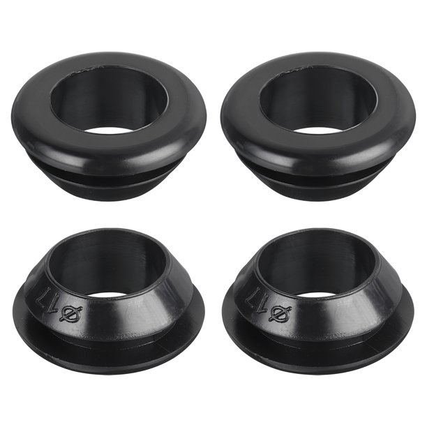 Uxcell 20Pack Grommets de Caucho 17mm Diámetro de Montaje, para Tapones de Agujero de Caucho de 14mm ID Grommets de Cableado de Caucho para Muro Cortafuegos, Negro