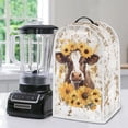 thumbnail image 5 of Yuyamidu Cow Blender Cover for Home Decoration Sunflower Kitchen Food Processor Covers with Top Handle Stain Resistant Stand Mixer or Coffee Maker Appliance Cover, 5 of 6