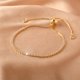 thumbnail image 3 of Sparkling 18K Gold Plated Tennis Bracelet with Cubic Zircon Inlay - Perfect Hand Jewelry for Women and Girls, 3 of 4