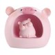 thumbnail image 1 of Adornos de decoración de mesa, lámpara de estrella con luz nocturna de cerdito rosa, artesanías de resina para cumpleaños (cabeza retorcida), 1 of 5