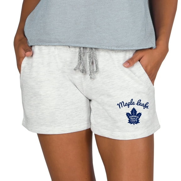 Women's Concepts Sport Oatmeal Toronto Maple Leafs Mainstream Terry Lounge Shorts