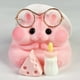 thumbnail image 2 of Juguete para hámster Squishy, hecho a mano, de silicona, mochi, rosa peludo, 2 of 8