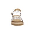 thumbnail image 5 of Sandalias Para Mujer Tipo Piel Banco Moda Verano Casuales blanco 24 Tropicana 005B6R, 5 of 5
