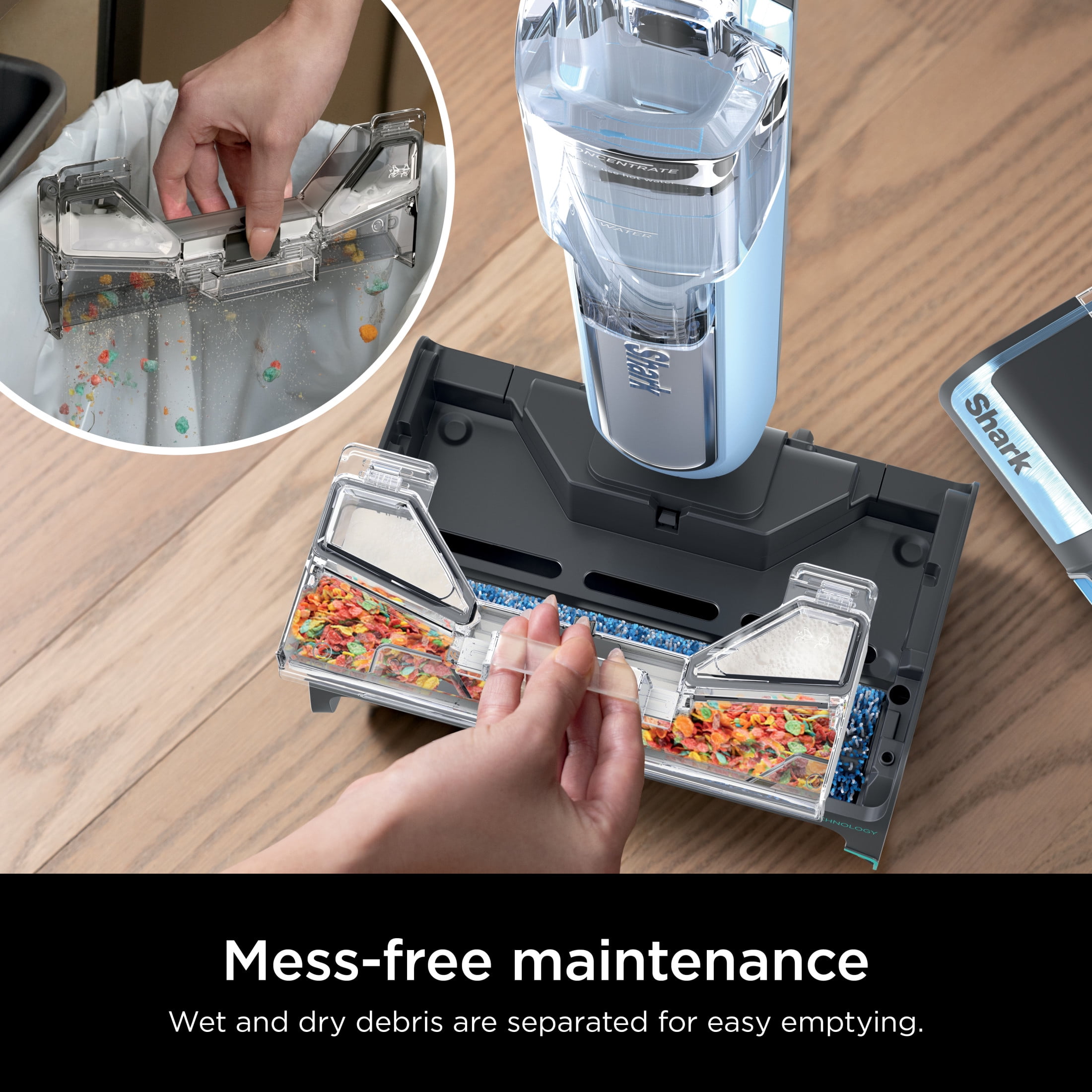 Shark HydroDuo Cordless Hard Floor Cleaning System with Dirt-Reveal Technology for Wet & Dry Pickup, WW200