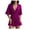 Women Purple jumpsuit, variant on Tuphregyow Summer Women's Deep V neck Flared Sleeve Jumpsuit Dress, Casual and Relaxed Fit with Pleats and Elastic Waist, Flowy Romper for Comfortable Beach Style Hot Pink M