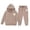 R113-Khaki, variant on RMGVDSD Girls Outfits Set Casual Letter Print Hoodie Sweatshirts and Sweatpants 2 Piece Outfit Kids Fashion Sweatsuits Fall Winter Clothes 12-13 Years