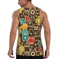 thumbnail image 6 of Rocae Robot and Monsters for Men's Workout Tank Top Men's Running Tank Top Dry Fit Athletic Workout Tank TopsX-Large, 6 of 9